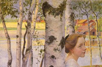 卡爾 拉爾森 Lisbeth At The Birch